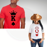 King & Queen- Couple t-shirts