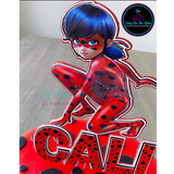Miraculous Ladybug Inspired Cake Topper/Centerpiece