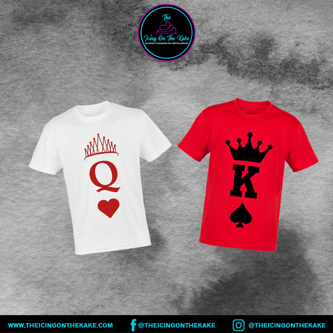 King & Queen- Couple t-shirts