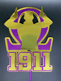 Omega 1911 (Fraternity) Cake Topper