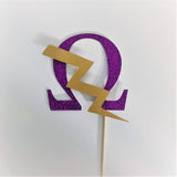 Omega Cupcake Toppers