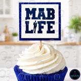Sigma Cupcake Toppers | Fraternity Celebration (Set of 12)