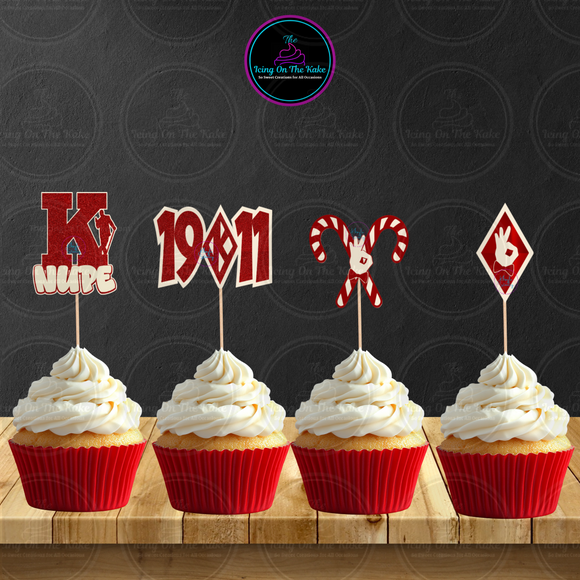 Kappa Cupcake Toppers