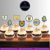 College/HBCU Cupcake Toppers