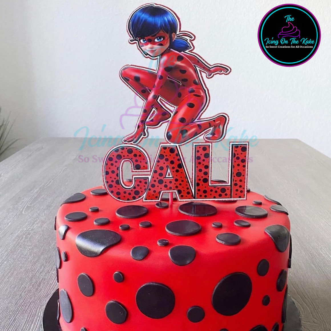 Miraculous Ladybug Inspired Cake Topper/Centerpiece The Icing On The Kake