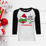 Grinch Social Distancing Ragland T-shirt/Family T-shirts/Happy Holidays/Merry Christmas