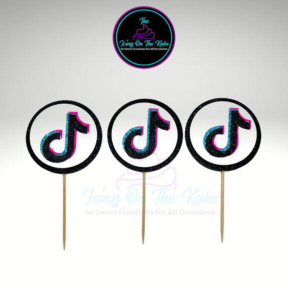 Tik Tok Cupcake Toppers/ Tik Tok Birthday Party Toppers/Tik Tok Social Media