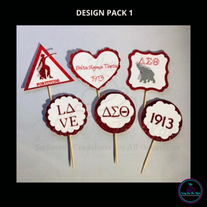 Delta (Sorority) Cupcake Toppers