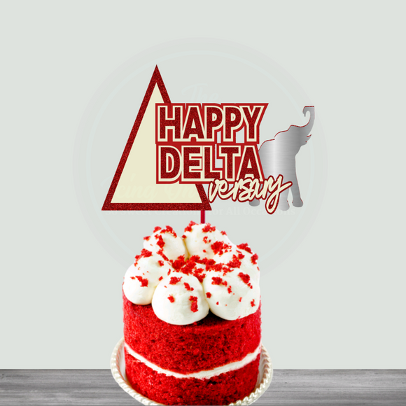 Deltaversary Cake Topper (Delta/DST inspired)