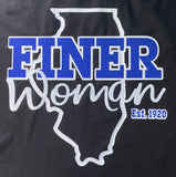 Zeta FINER WOMAN t-shirt (Customize the State)