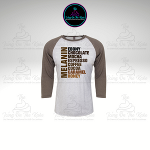 Shades of Melanin-Baseball T-shirt