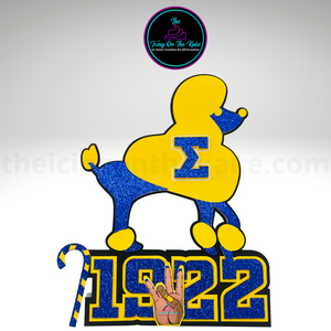 SGRHO/Pretty Poodle/1922/Sorority Cake Topper