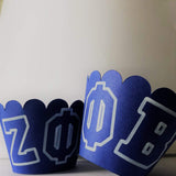 Zeta (ZPhiB) Sorority Cupcake Wrappers