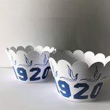 Zeta (ZPhiB) Sorority Cupcake Wrappers