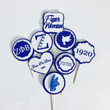 Zeta Cupcake Toppers