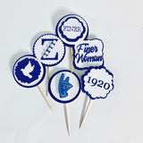 Zeta Cupcake Toppers