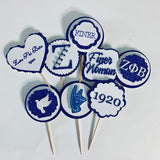 Zeta Cupcake Toppers