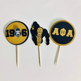 Ice Cold Alpha Cupcake Toppers