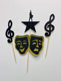 Musical Theater/ Thespian Cupcake Toppers