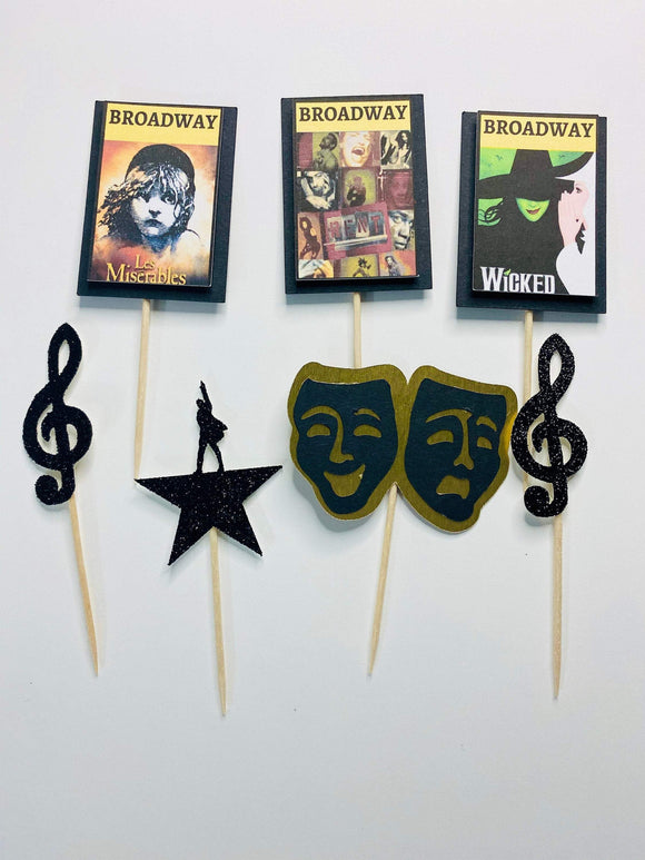 Musical Theater/ Thespian Cupcake Toppers