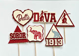 Delta (Sorority) Cupcake Toppers